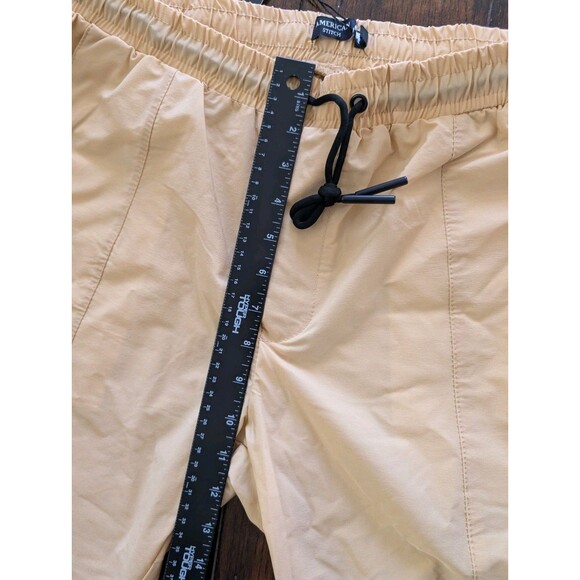 American Stitch Women's Size XL Nylon Cargo Utility Pants Joggers Khaki Yellow - Picture 9 of 12